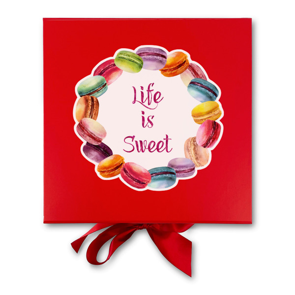 Macarons Gift Boxes with Magnetic Lid - Red - Approval