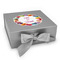 Macarons Gift Boxes with Magnetic Lid - Silver - Front