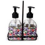 Macarons Glass Soap & Lotion Bottle Set