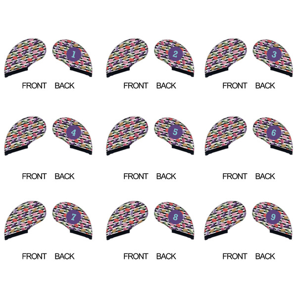 Macarons Golf Club Covers - APPROVAL (set of 9)