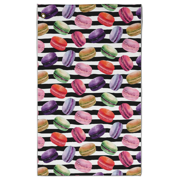Custom Macarons Golf Towel - Poly-Cotton Blend - Large