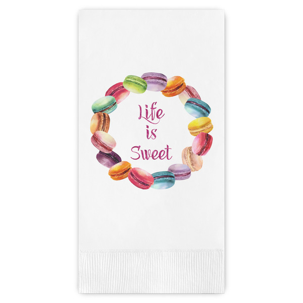 Custom Macarons Guest Towels - Full Color