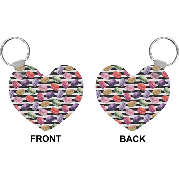 Macarons Heart Keychain (Front + Back)