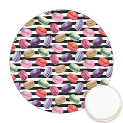 Macarons Printed Cookie Topper - Round
