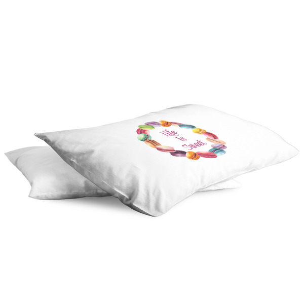 Macarons King Pillow Case - TWO (partial print)