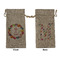 Macarons Large Burlap Gift Bags - Front & Back