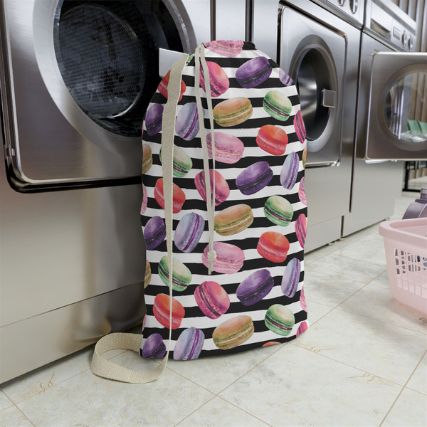 Macarons Large Laundry Bag - In Context