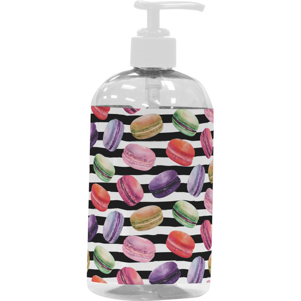 Custom Macarons Plastic Soap / Lotion Dispenser (16 oz - Large - White)