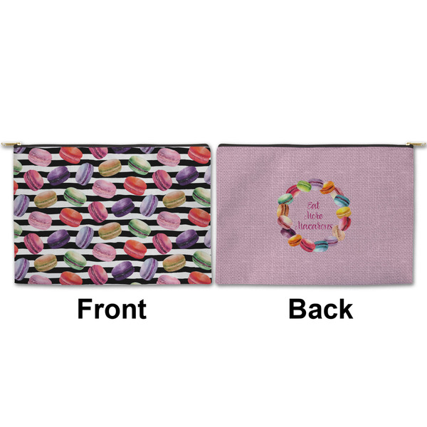 Macarons Large Zipper Pouch Approval (Front and Back)