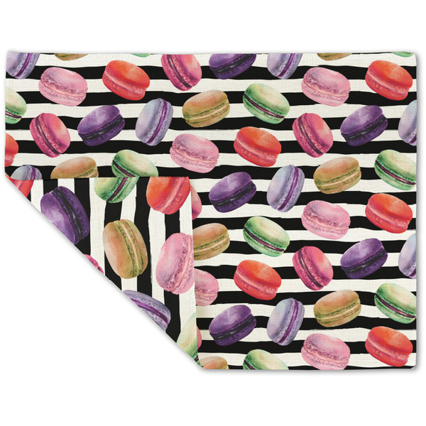 Custom Macarons Double-Sided Linen Placemat - Single