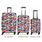 Macarons Luggage Bags all sizes - With Handle