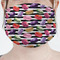 Macarons Mask - Pleated (new) Front View on Girl