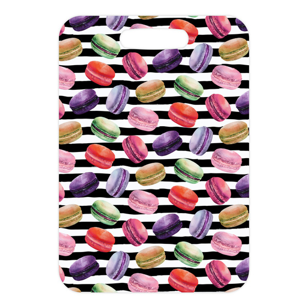 Macarons Metal Luggage Tag - Front Without Strap