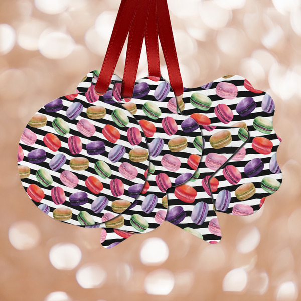 Custom Macarons Metal Ornaments - Double Sided