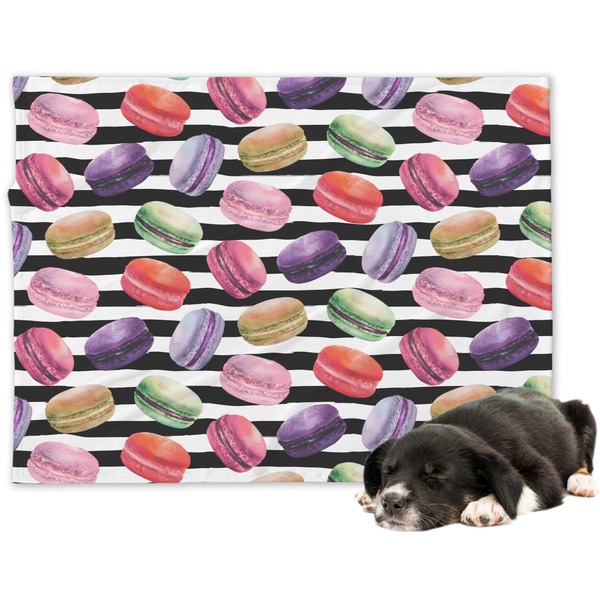 Custom Macarons Dog Blanket - Large (Personalized)