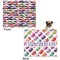 Macarons Microfleece Dog Blanket - Large- Front & Back