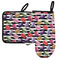 Macarons Left Oven Mitt & Pot Holder Set