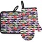 Macarons Oven Mitt & Pot Holder Set
