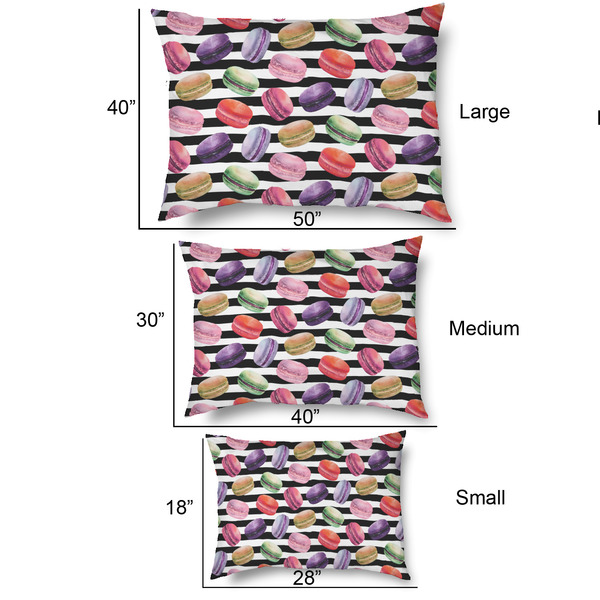 Macarons Outdoor Dog Beds - SIZE CHART