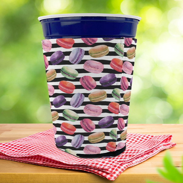 Macarons Party Cup Sleeves - with bottom - Lifestyle