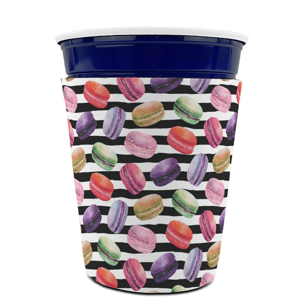 Macarons Party Cup Sleeves - without bottom - FRONT (on cup)
