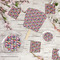 Macarons Party Supplies Combination Image - All items - Plates, Coasters, Fans