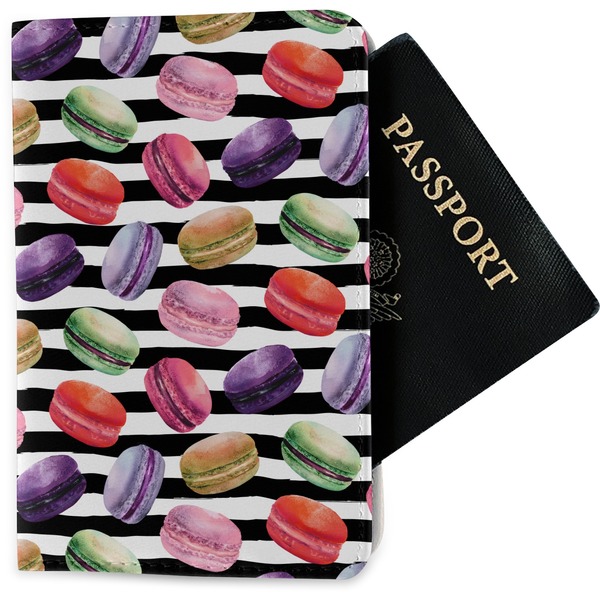 Custom Macarons Passport Holder - Fabric