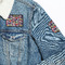 Macarons Patches Lifestyle Jean Jacket Detail