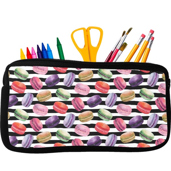 Custom Macarons Neoprene Pencil Case - Small