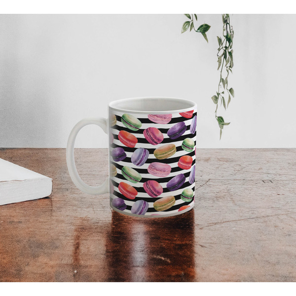 Macarons Personalized Coffee Mug - Lifestyle