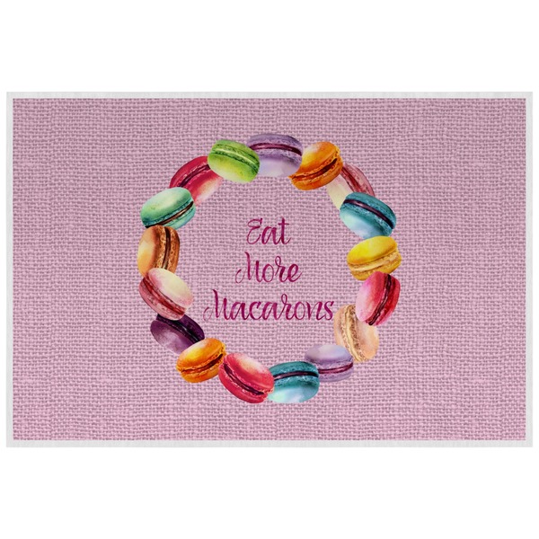 Macarons Personalized Placemat (Back)