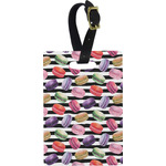 Macarons Plastic Luggage Tag - Rectangular