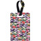 Macarons Plastic Luggage Tag - Rectangular