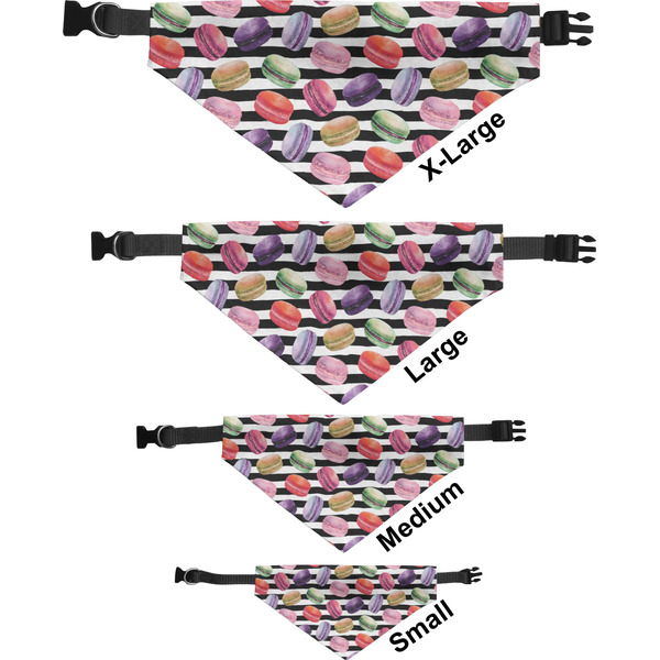 Macarons Pet Bandana Sizes
