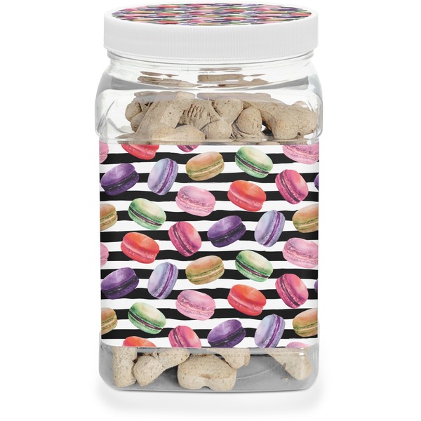 Custom Macarons Dog Treat Jar