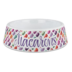 Macarons Plastic Dog Bowl - Large