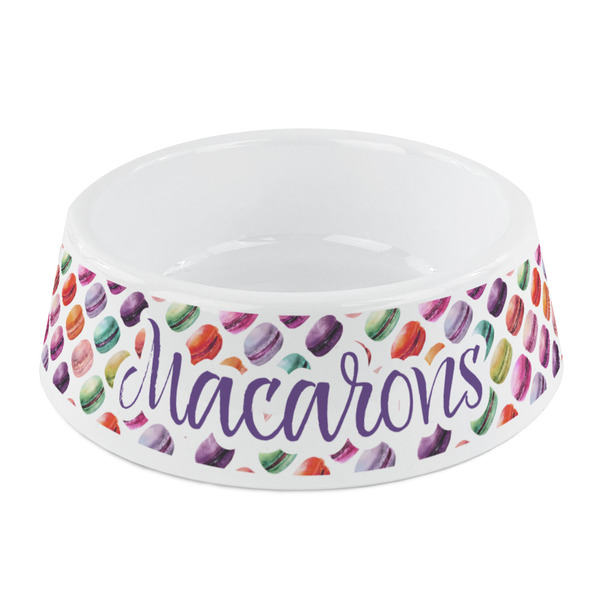 Custom Macarons Plastic Dog Bowl - Small