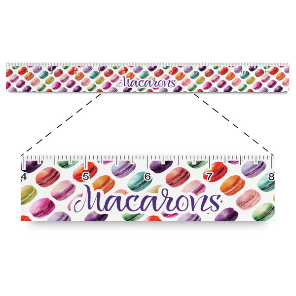Custom Macarons Plastic Ruler - 12"