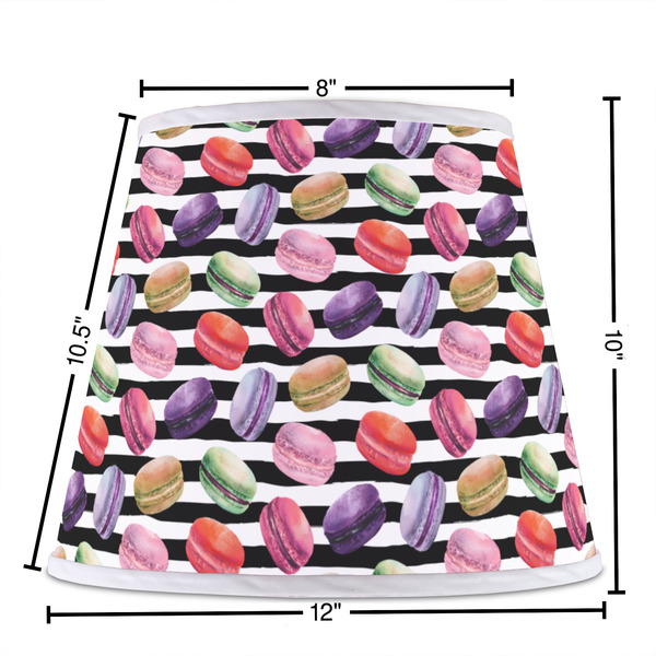 Macarons Poly Film Empire Lampshade - Dimensions