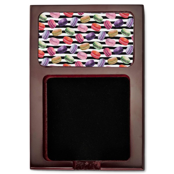 Macarons Red Mahogany Sticky Note Holder - Flat