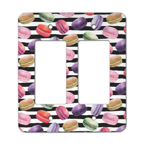 Custom Macarons Rocker Style Light Switch Cover - Two Switch