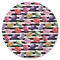 Macarons Round Rubber Backed Coaster