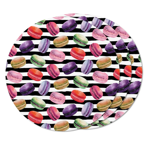 Macarons Round Fridge Magnet - THREE