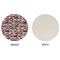 Macarons Round Linen Placemats - APPROVAL (single sided)
