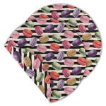 Macarons Round Linen Placemat - Double Sided - Set of 4