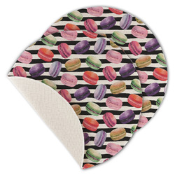 Macarons Round Linen Placemat - Single Sided - Set of 4