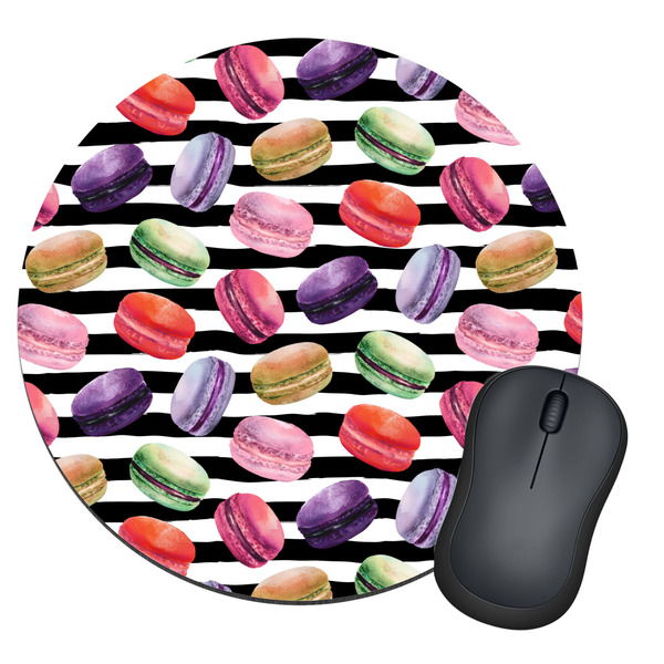 Custom Macarons Round Mouse Pad