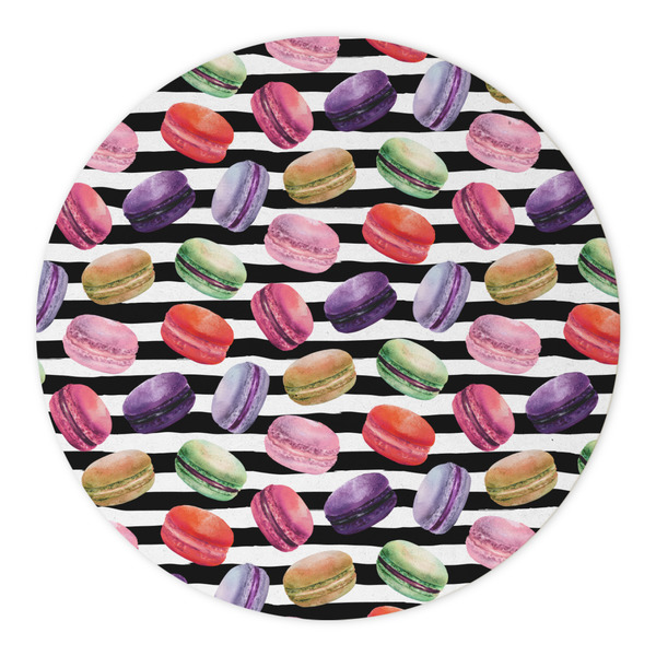 Macarons Round Paper Coaster - Approval