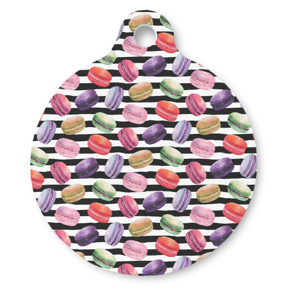 Custom Macarons Round Pet ID Tag