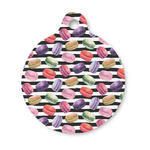 Macarons Round Pet ID Tag - Small